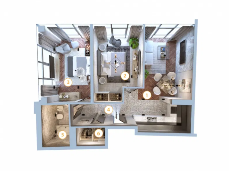 СРОЧНО!!! Продам 2-х комнатную квартиру в ЖК "Авторский район" (с.Фонтанка) Фонтанка - фото 10