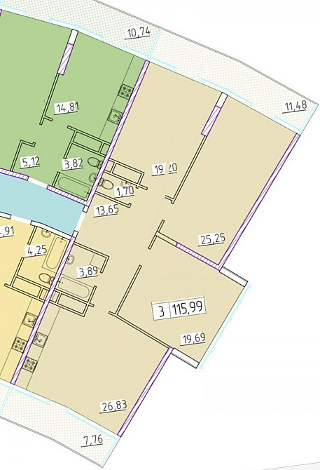 Продаж Квартира 3-кімнатна, 22/25 поверх на Генуэзская ул. Одеса - фото 18