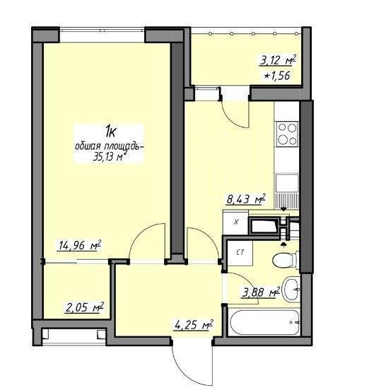 Продам 1к квартиру в ЖК Одеські Традиції на Глушко Одеса - фото 2