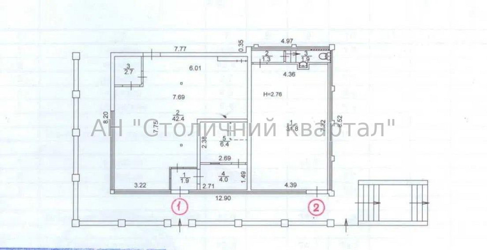 Оренда Будинок 1-кімнатний на Ушинського вул., 1Б Київ - фото 3