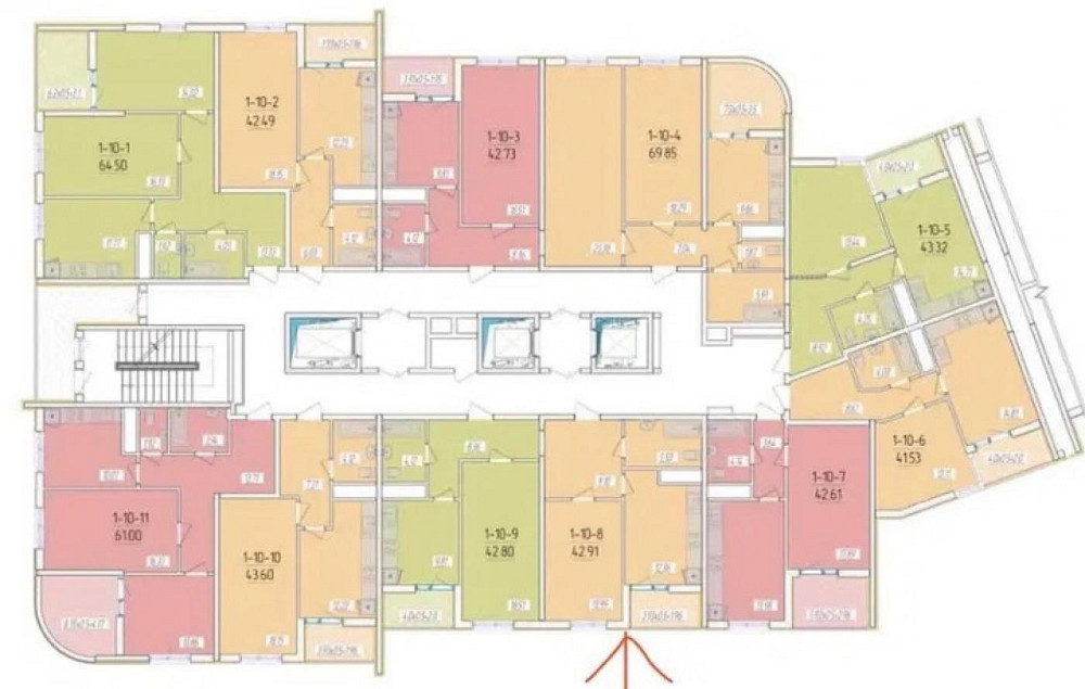 Продаж Квартира 1-кімнатна, 10/24 поверх на Краснова ул. Одеса - фото 3