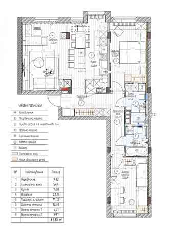 Продаж Квартира 3-кімнатна, 6/9 поверх на Тадея Рильського вул., д. 1 Київ
