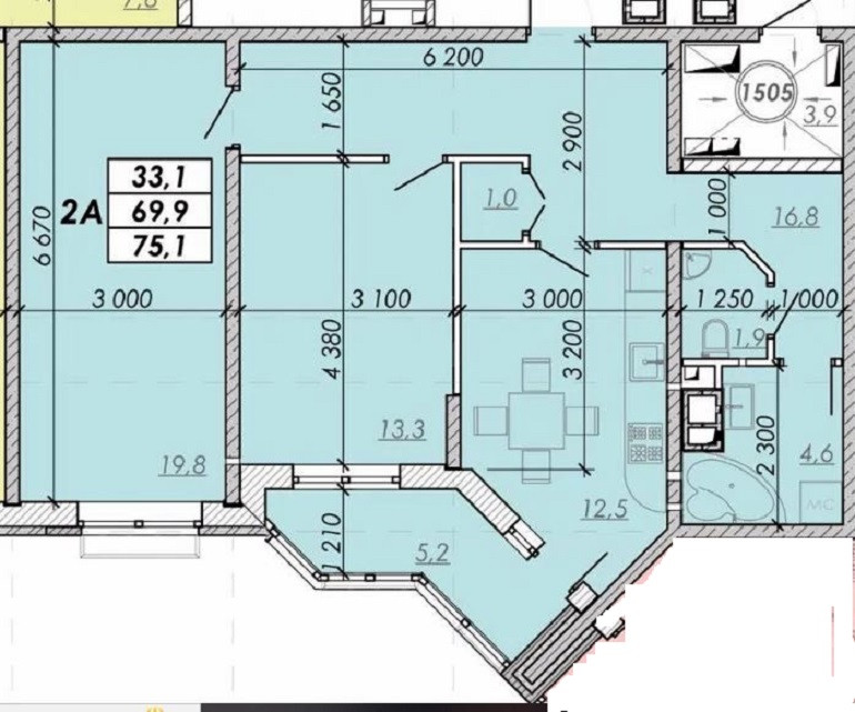 Двухкомнатная квартира в сданном доме ЖК Прохоровский квартал.от СК Стикон Одесса - изображение 3