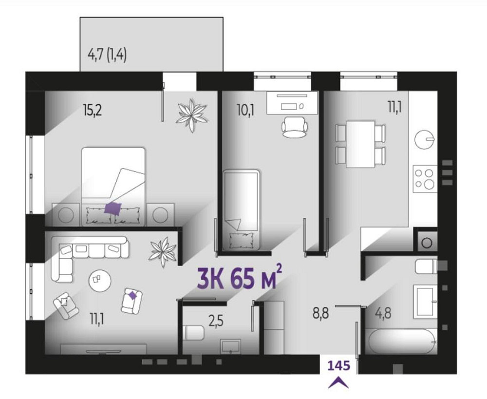 Продаж Квартира 1-кімнатна, 5/7 поверх на вул. Шевченка Івано-Франківськ - фото 1