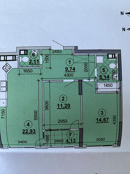 Продаж Квартира 3-кімнатна, 19/25 поверх на Дніпровська набережна вул., д. 15ж Kiev - photo 14