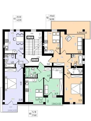 Продаж 1к Квартира 42 кв.м Шухевича Романа вулиця 36 Чернівці - фото 1