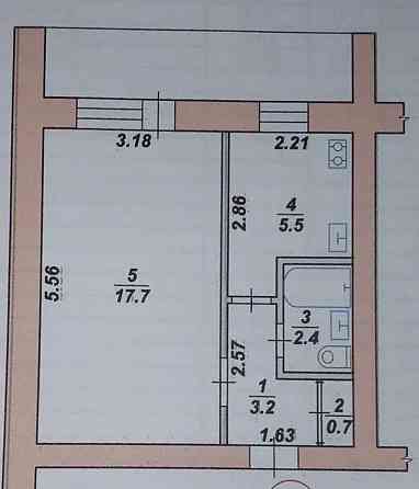 Продаж Квартира 1-кімнатна, 9/9 поверх на вул. Князів Острозьких Житомир