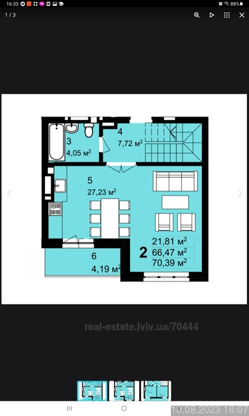 Продаж Квартира 2-кімнатна, 6/7 поверх на вул. Щирецька Львів - фото 2