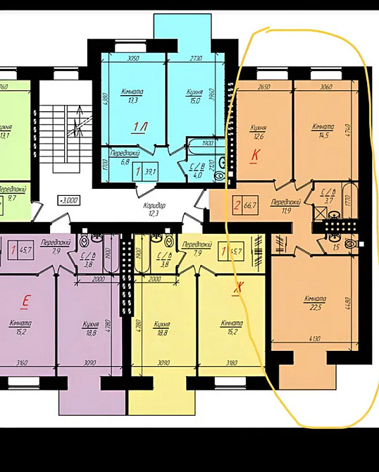 Продаж 2к квартири 67 кв. м на вул. Глибока Долина Тернопіль - фото 13