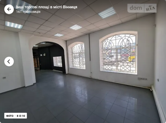 Оренда торгове приміщення на Київська поверх - 1/5 Vinnytsya