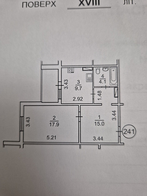 Продаж Квартира 1-кімнатна, 18/22 поверх на Закревського Миколи вул., д. 95 Киев - изображение 8