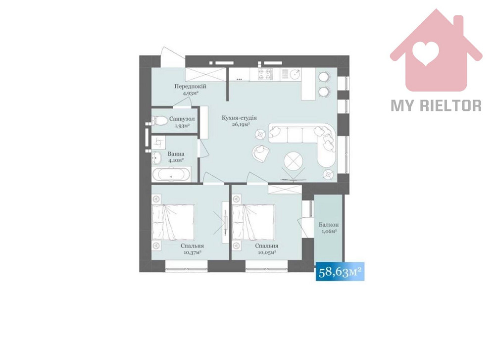 Продаж квартири у ЖК West Towers! Uzhhorod - photo 3