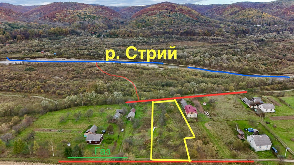 Продаж земельної ділянки 34 соток на вул. Івана Франка Verkhnie Synovydne - photo 1