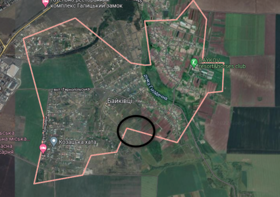 Продаж земельної ділянки у Байківцях, 16 сотих Baikivtsi