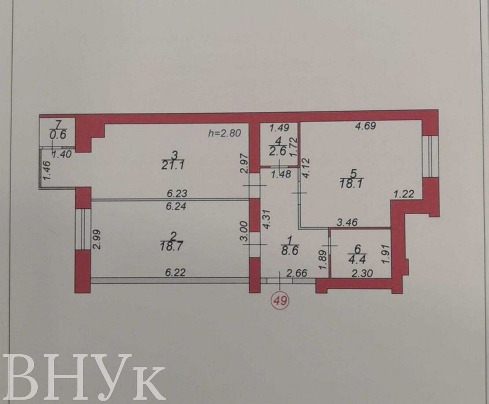 Продаж Квартира 2-кімнатна, 8/12 поверх на Рівненська Luts'k - photo 8