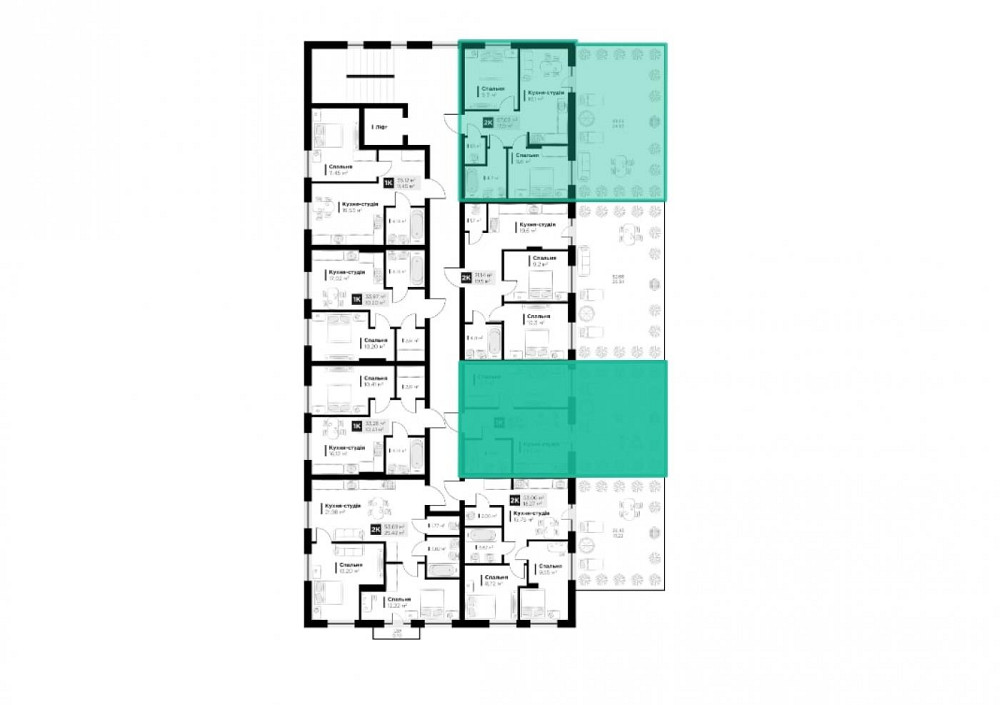 Продаж Квартира 1-кімнатна, 2/3 поверх на вул. Пимоненка Миколи Львів - фото 9