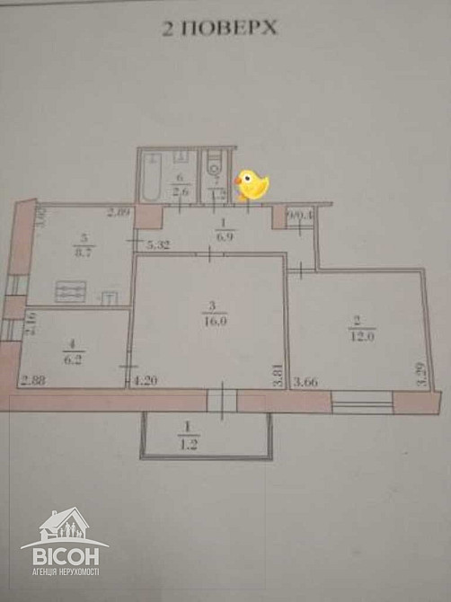 Продаж. 3x кімнатна квартира. м.Тернопіль вул. Івана Гавдиди ( колишня вулиця Юрія Гагаріна) Тернопіль - фото 13