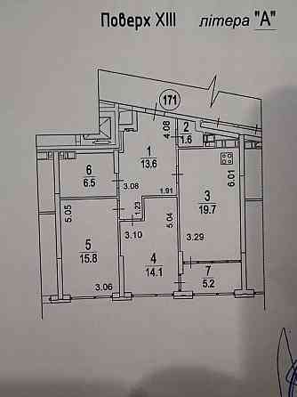 Продаж Квартира 2-кімнатна, 13/24 поверх на Дніпровська набережна вул., д. 15ж Киев