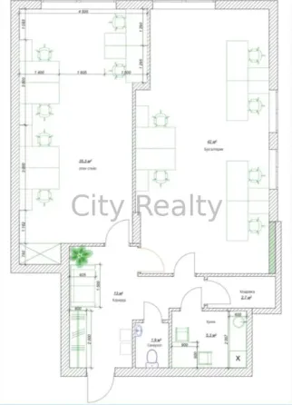 Здається Офісні приміщення площа 98 кв.м 6-й поверх Київ Нижній Вал 15 Київ