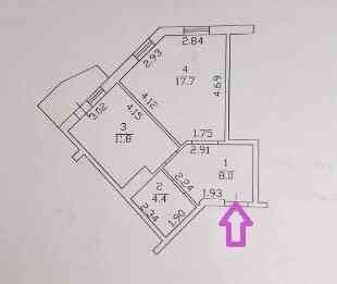 Продаж Квартира 1-кімнатна, 14/15 поверх на Среднефонтанская улица, 30/1 Одесса