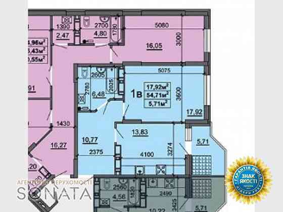 Продаж 1к Квартира 55 кв.м Смілянська, 48 Черкаси