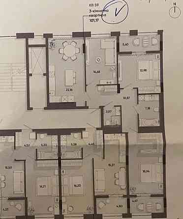 Продаж Квартира 3-кімнатна, 3/8 поверх на вул. Стрийська Львів