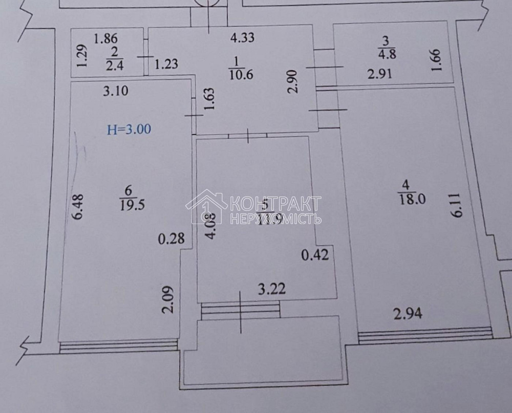Продаж Квартира 2-кімнатна, 6/9 поверх на вул. Клочківська Харків - фото 3