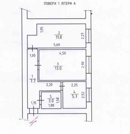 Продаж Квартира 2-кімнатна, 1/3 поверх на Тихого, 14 Uzhhorod