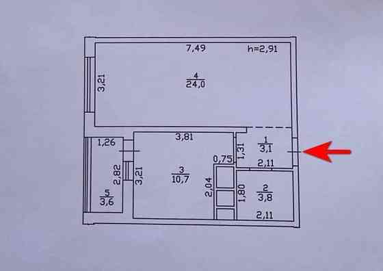 Продаж Квартира 1-кімнатна, 21/24 поверх на Костанди улица, 104/2 Одеса