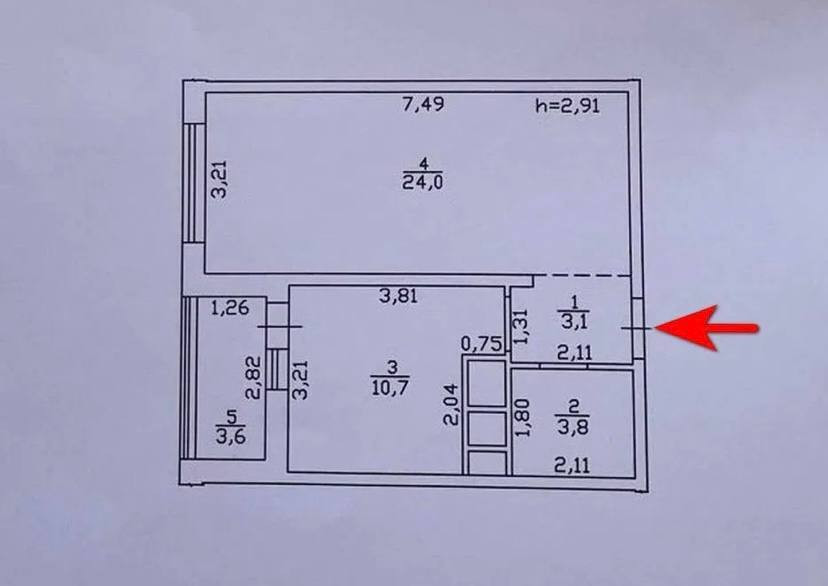Продаж Квартира 1-кімнатна, 21/24 поверх на Костанди улица, 104/2 Одеса - фото 2