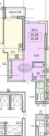 Продаж 1к квартири 33.29 кв. м Одеса