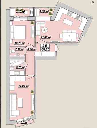Продаж Квартира 2-кімнатна, 2/12 поверх на вул. Княгинин Ivano-Frankivs'k