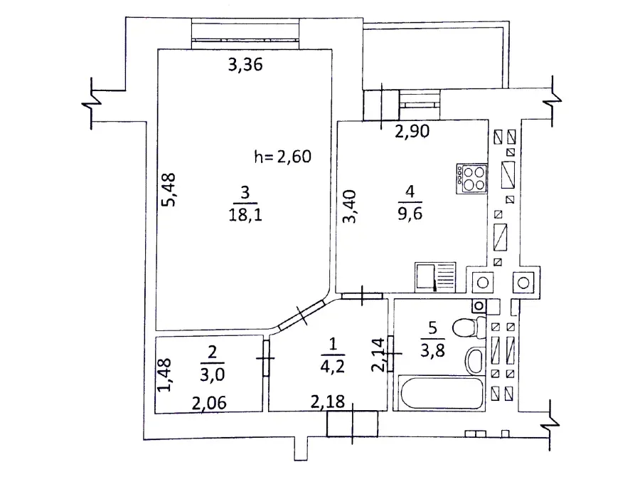 Продаж 1к Квартира 40 кв.м Смакули Тернопіль - фото 13