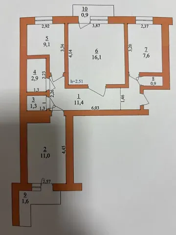 Продаж 3к Квартира 62 кв.м Шевченка вулиця 8 Хмельницький - фото 15