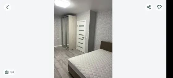For rent 1-room apartment on Hmyri 20 with modern renovation, residential complex 