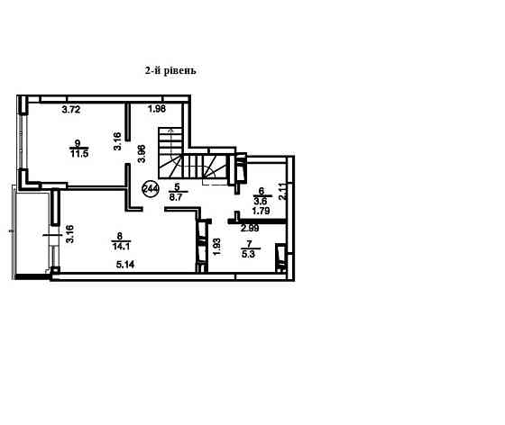 Продаж Квартира 3-кімнатна, 25/27 поверх на Вишгородська вул., 45г Киев
