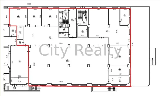 Сдаётся Офисные помещения площадь 783.1 кв.м 1-й этаж Киев Бульварно-Кудрявська 24 Киев