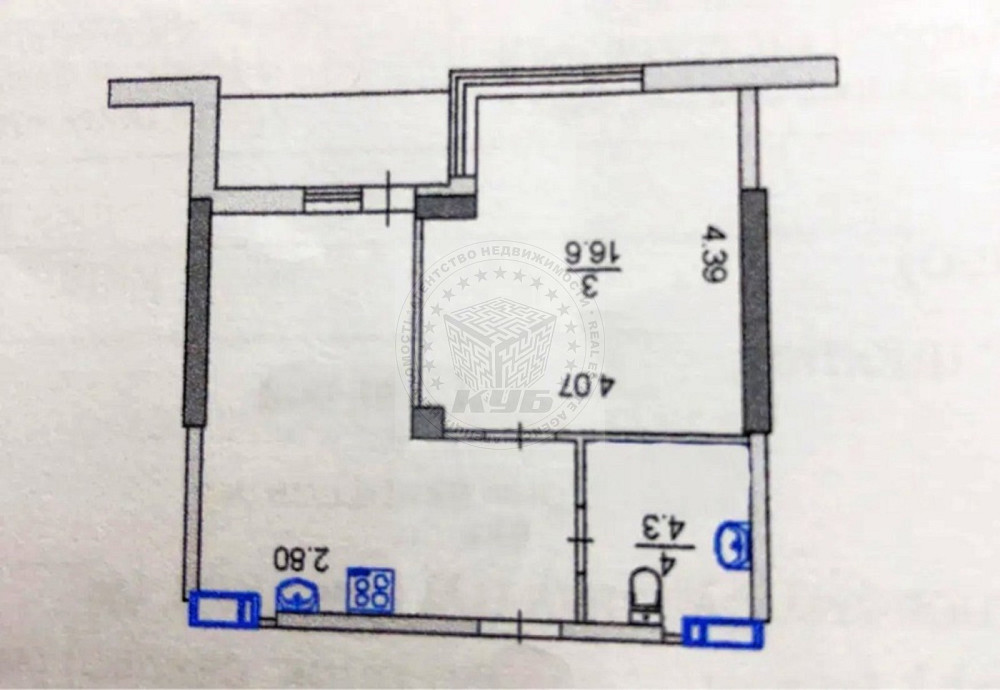 Продаж Квартира 1-кімнатна, 21/25 поверх на Освіти вул., 16 Київ - фото 8