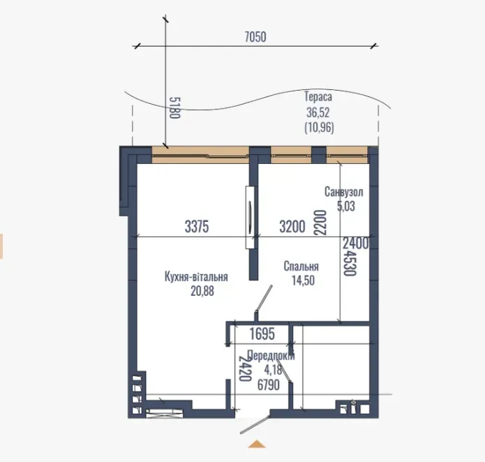 For sale 1-room Apartment 55 sq.m N69 L'viv - photo 5