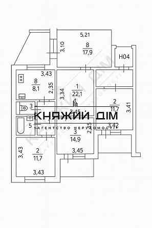 Продаж Квартира 1-кімнатна, 8/15 поверх на Ревуцкого ул. Киев