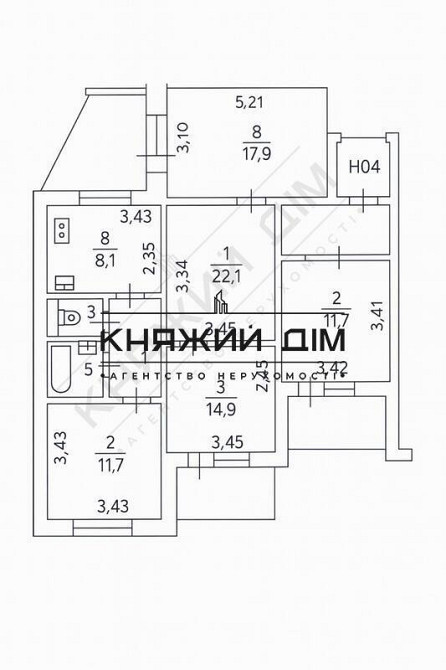 Продаж Квартира 1-кімнатна, 8/15 поверх на Ревуцкого ул. Киев - изображение 1