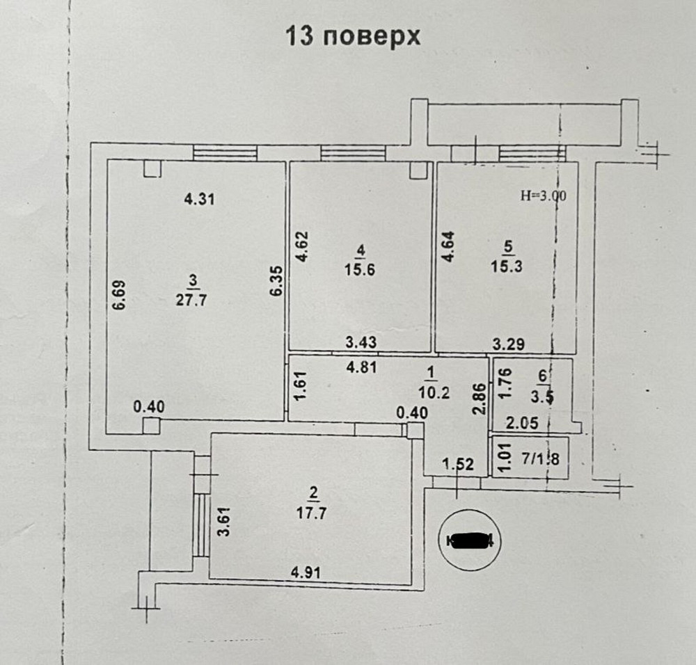 Продаж Квартира 3-кімнатна, 13/16 поверх на Пишоновская улица Одеса - фото 15