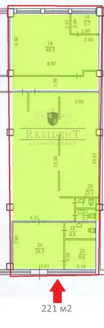 For rent Free Purpose Premises area 221 sq.m  Dnipro  Dnipro - photo 9