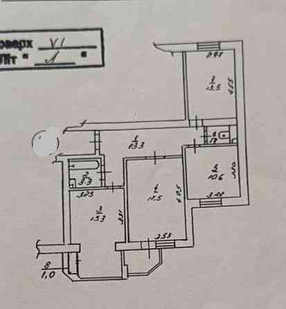 Продаж Квартира 3-кімнатна, 6/10 поверх на Тулузи вул., д. 32-Б Київ