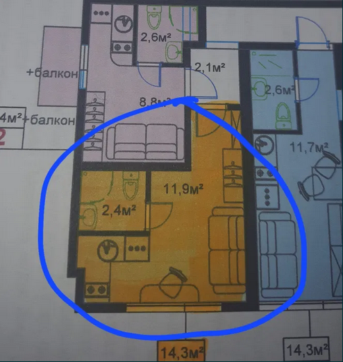 Продам новую смарт-квартиру в р-не пос.Большевик (пер.1-ый Первомайский) Одеса - фото 11