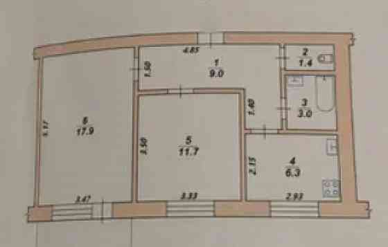 Продаж Квартира 2-кімнатна, 5/5 поверх на вул. Слобідська Zhytomyr