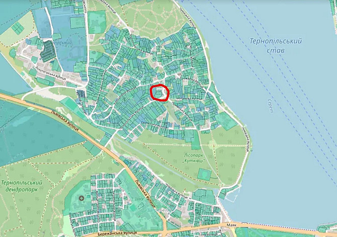 Продаж земельної ділянки під житлову забудову на вул. Тернопільська, площа 33.68 сотки Тернопіль - фото 1