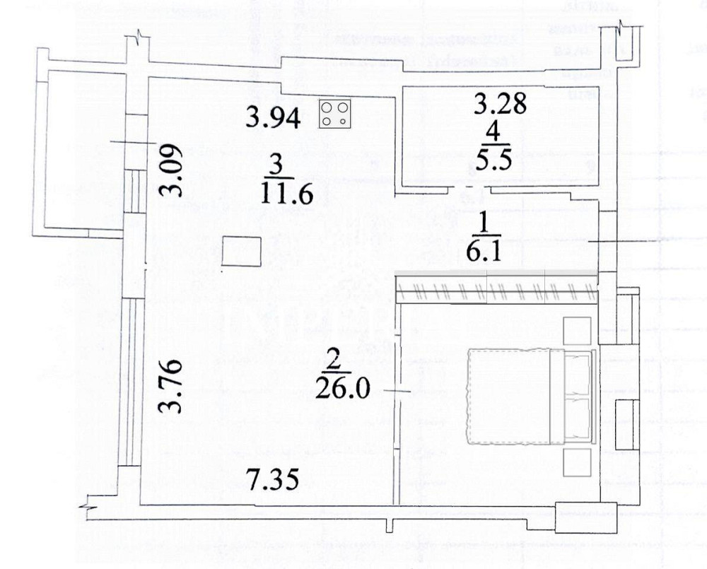 Продаж Квартира 1-кімнатна, 15/25 поверх на вул. Василя Липківського Київ - фото 12
