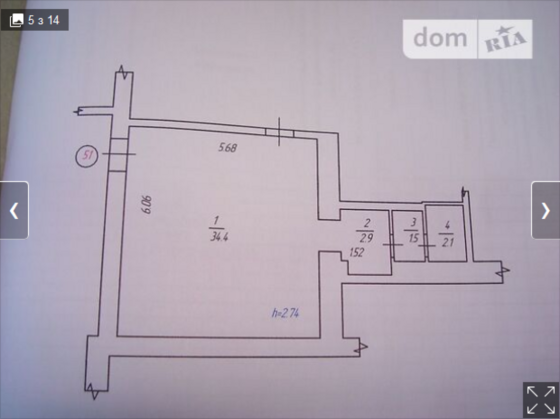 Оренда приміщення вільного призначення на Збишка поверх - 2/2 Винница