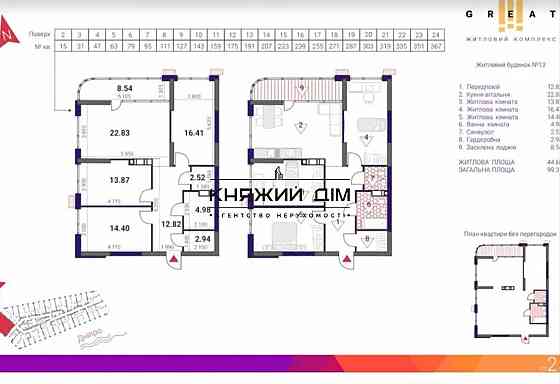 Продаж 3-х к. квартири в ЖК Грейт по переуступці. № 21146275 Київ